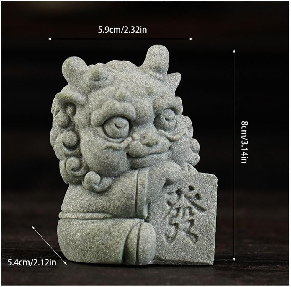 Desktop Decoration Tea Pet Ornaments, Creative Fortune-Making Dragon Fish Tank Landscaping, Opening Gifts, Desktop Ornaments Sculptures Home Decor