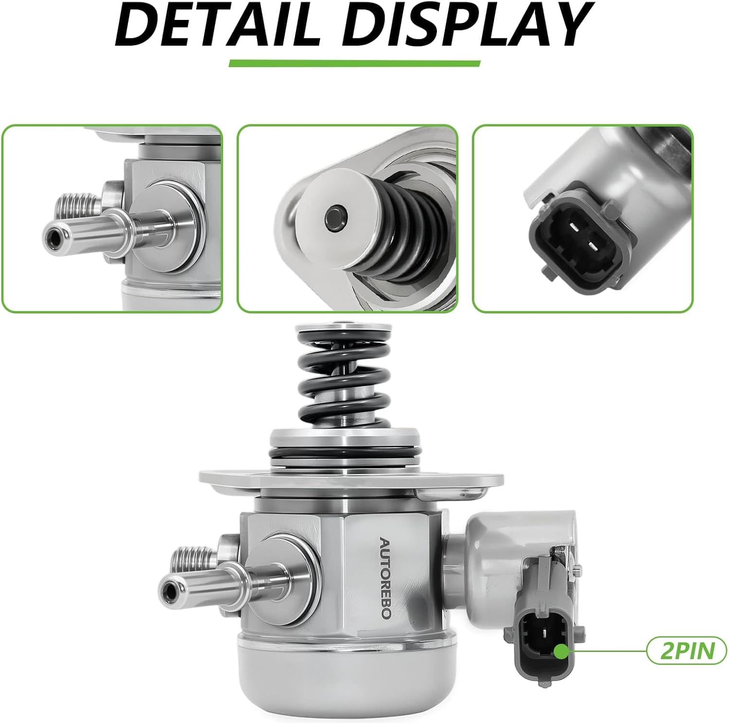 High Pressure Fuel Pump 35320-2G720 Compatible with Hyundai Santa Fe Sport Sonata Tucson Kia Sorento Optima Sportage 2.0L 2.4L # HM10016 GDP401 353202G720 353202G730 0261520083
