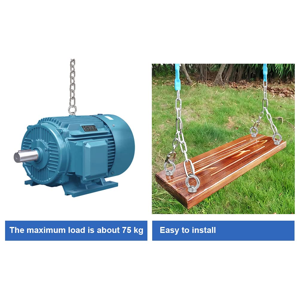 Pack Of 8 Ring Nuts, Stainless Steel M10 Eye Nuts, Ring Eyelets, Swing Hooks For Lifting Accessories