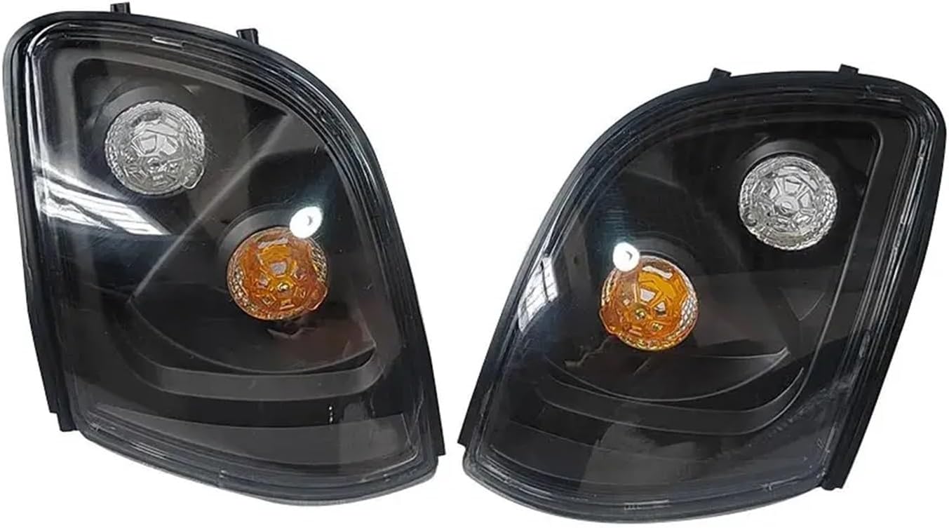 A Pair Compatible with Mitsubishi Delica L400 1998 4M41 Car Fron Turn Signal Lamp Corner Light(White)