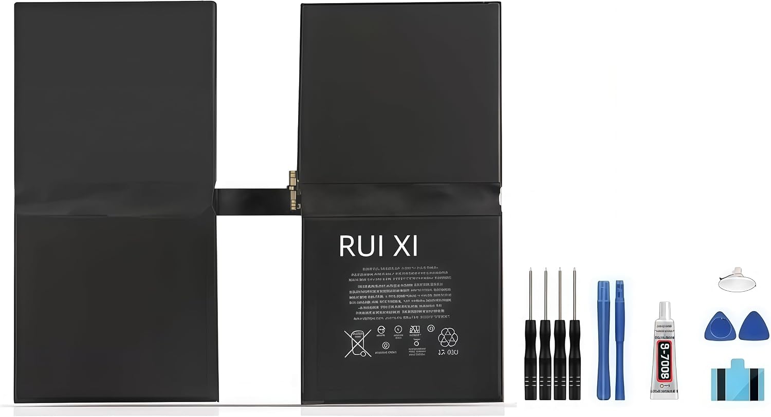 Battery compatible for iPad Pro 12.9 2nd Gen 2 A1670 A1671 2017 EMC 3149 3150 WiFi MQEE2LL/A MQDC2LL/A MP6H2LL/A MPL02LL/A MQDA2LL/A MP6G2LL/A 10994mAh A1754 Tablet Battery