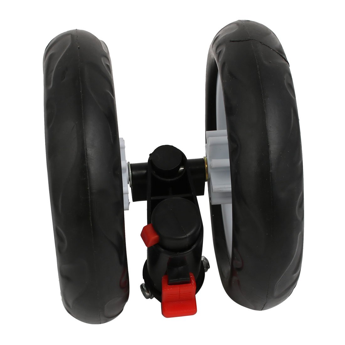 uxcell 140mm Diameter Plastic Double Wheel Swivel Pulley Roller for 19mm Tube — Amazon image 4