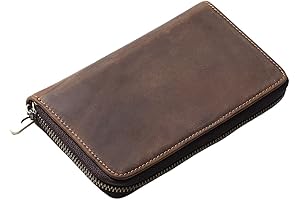 Embossed Leather Pen Folio
