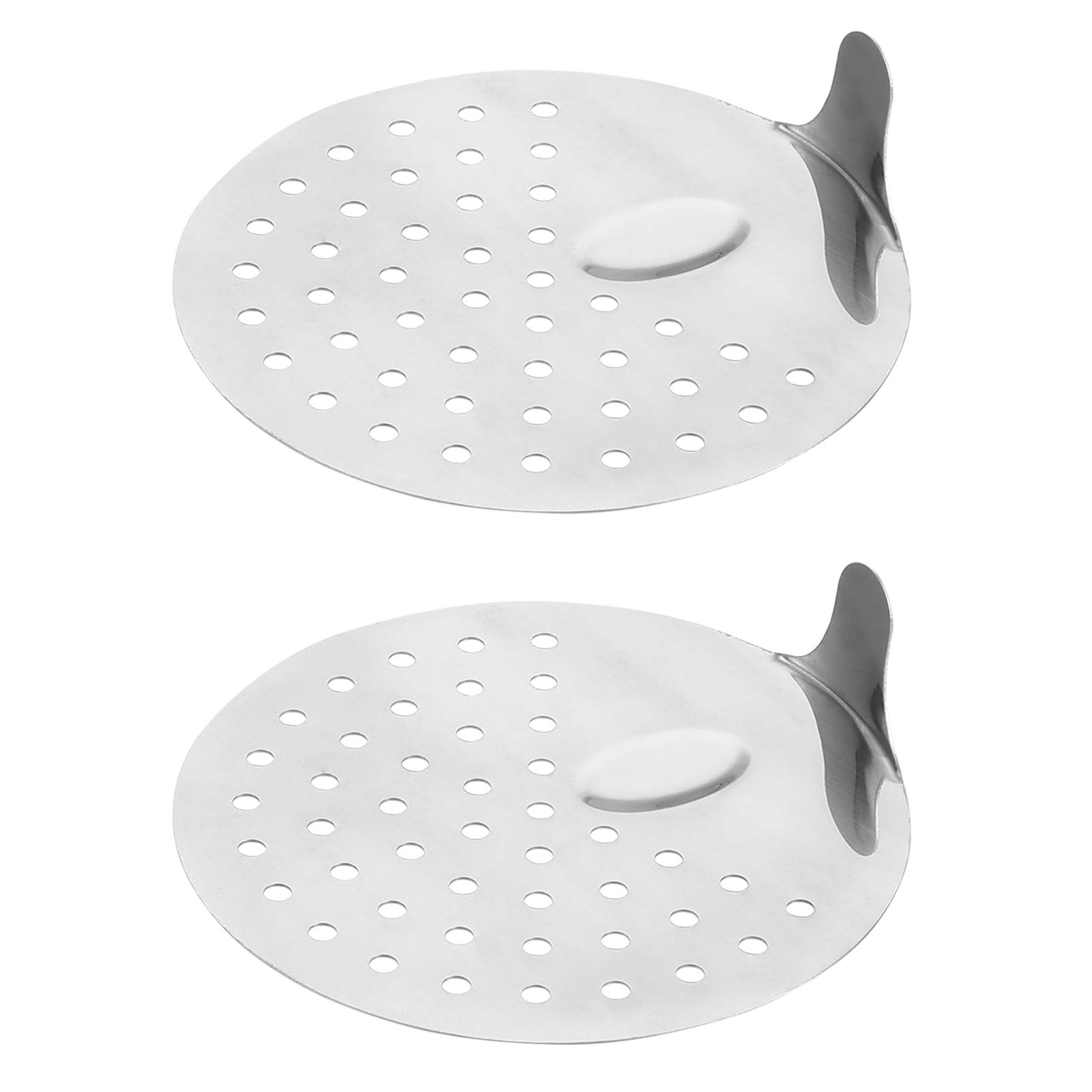 Operitacx 2pcs Can Colander, Stainless Steel Can Strainer, No-Mess Tuna Strainer 11*0.6cm Dishwasher Safe, Food Can Strainer for Tuna Can, Beans, Vegetables
