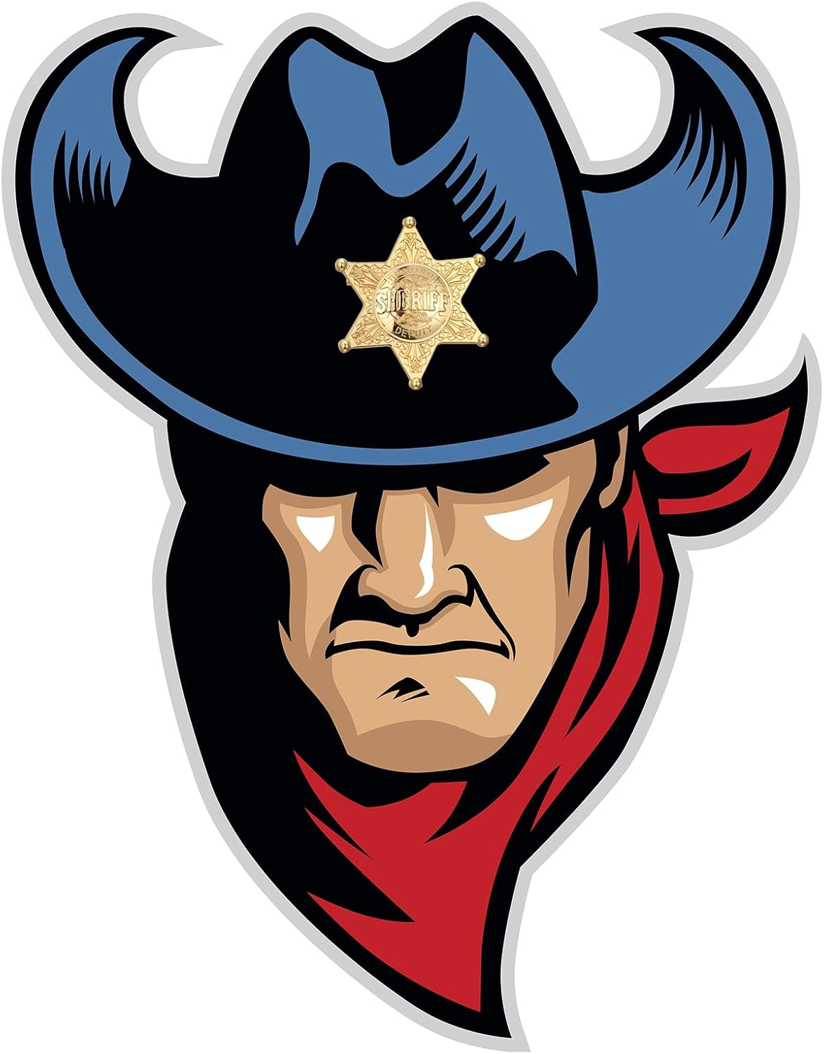 Western Cowboy Deputy Sheriff Badges Pin Brooch 2",Carnival Party Play Props Prizes Gifts for Teens Adults,Halloween Masquerade Old Costume Holster Medals Decorative Ornaments