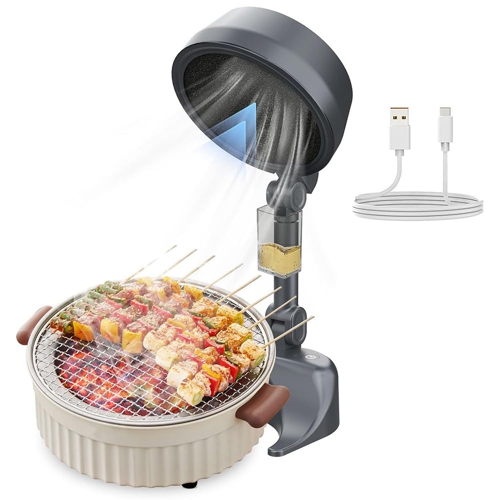 CTRLZS Portable Range Hood for Cooking Portable Range Hood Exhaust Fan with Low Noise for Kitchen,Indoor BBQ