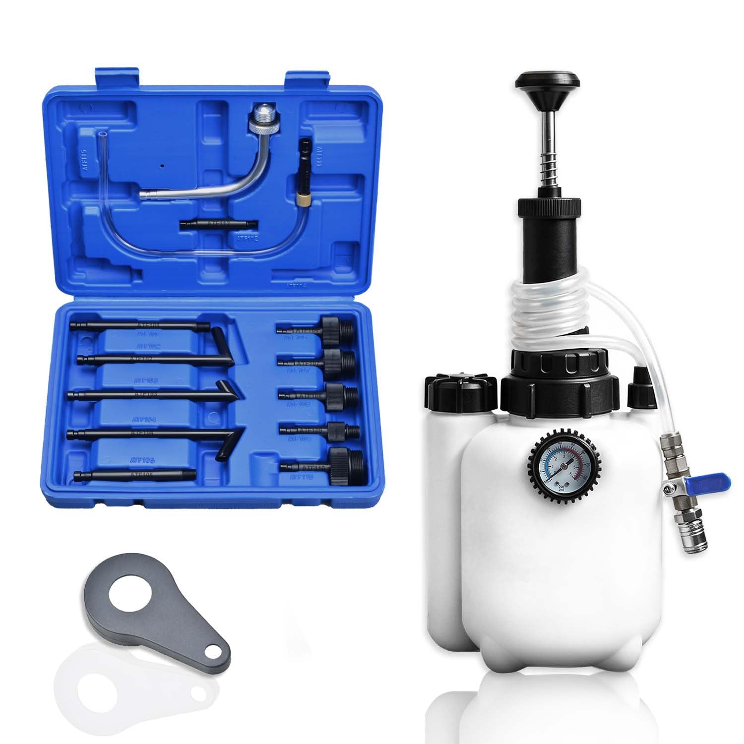 3 Liters Fluid Transfer Pump Tool with 13pcs ATF Adapters