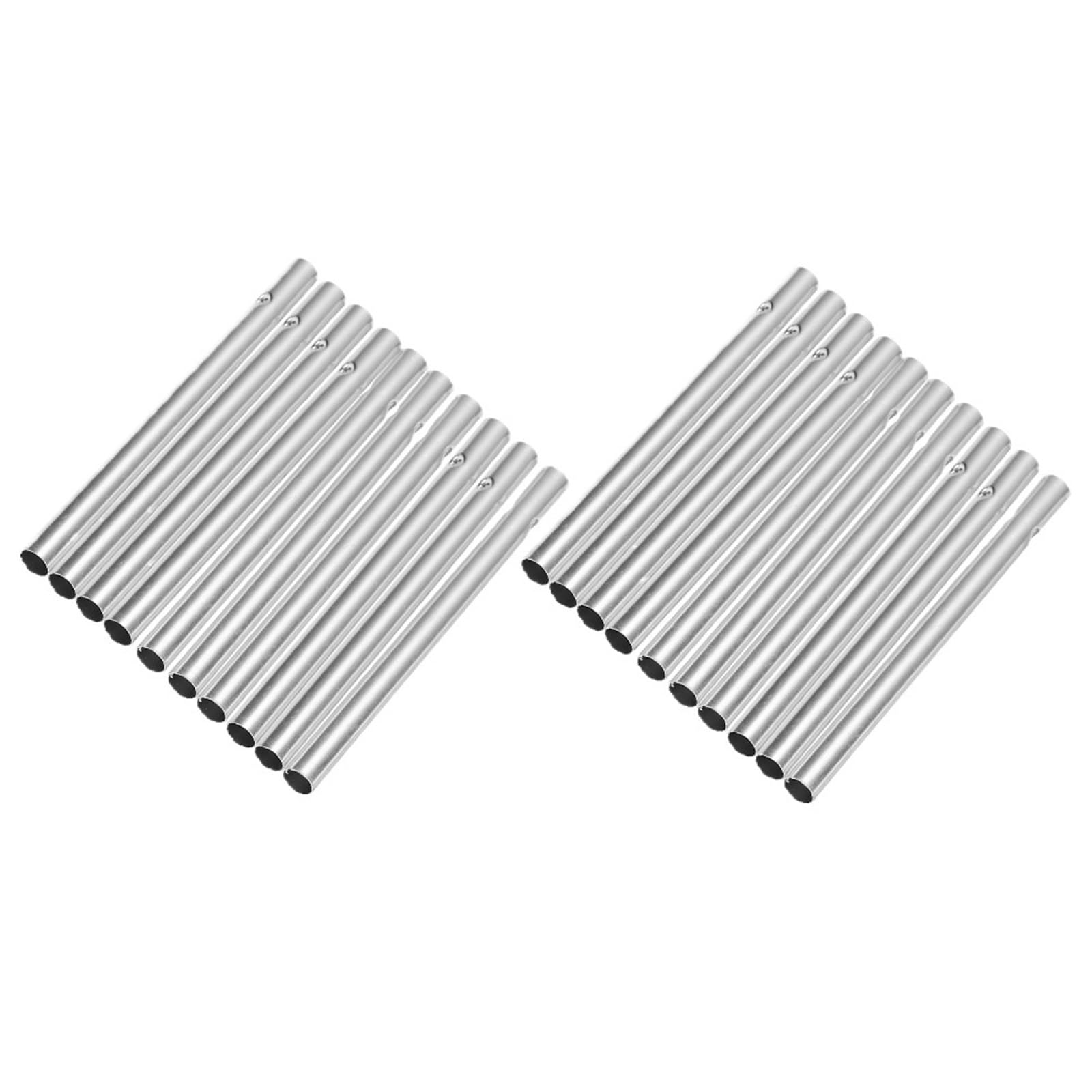 Aluminium Wind Chime Tubes 60Pcs Aluminum Wind Chime Tubes Pre Drilled DIY Craft Supplies for Outdoor Home Decor