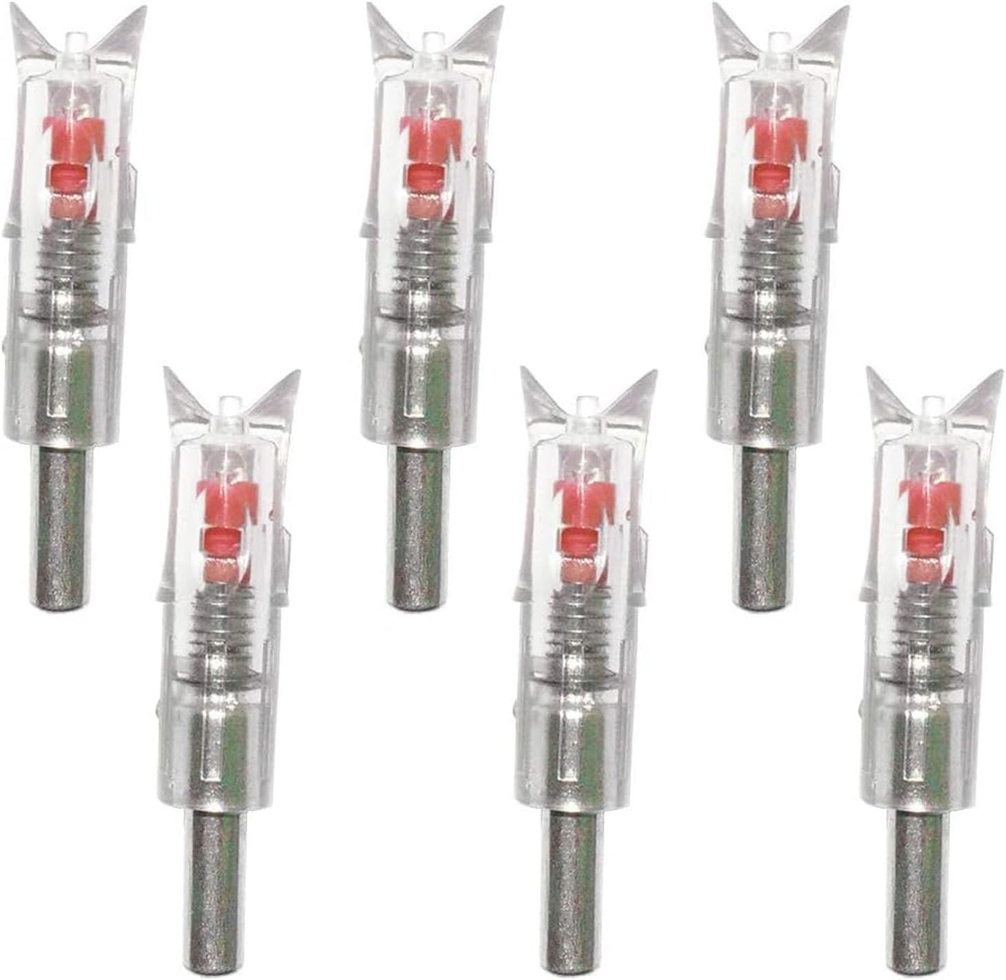 6PCS Lighted Nocks for Crossbow with .300/7.62mm Inside Diameter Led Nocks Arrow nocks for Archery Hunting