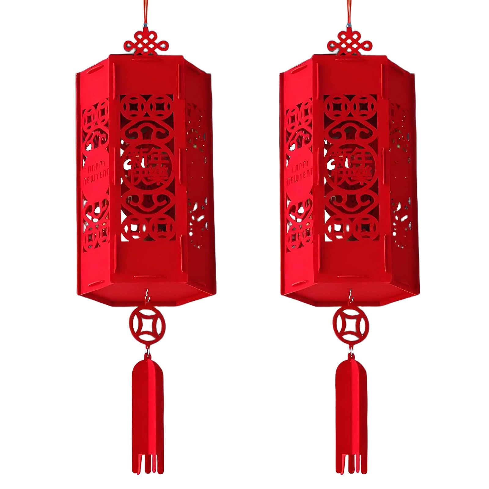 SBZIOJHDR Chinese-style lanterns, Chinese Snake Year Lanterns, Exquisite Hanging Lucky Lantern, Traditional Decorations(C)