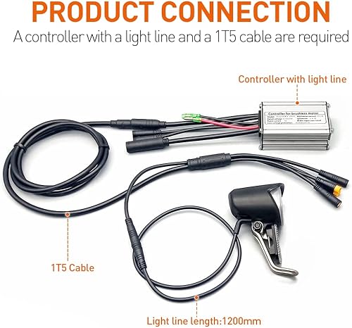 Miniatura 7 de Ebike Light LED Faro eléctrico para bicicleta 24 V 36 V 48 V 60 V para bicicleta eléctrica con tornillos de montaje luz delantera accesorios