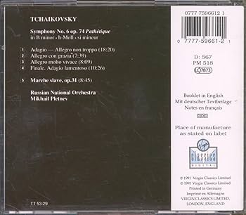 Tchaikovsky, Pyotr Il'yich, Pletnev, Mikhail, Russian