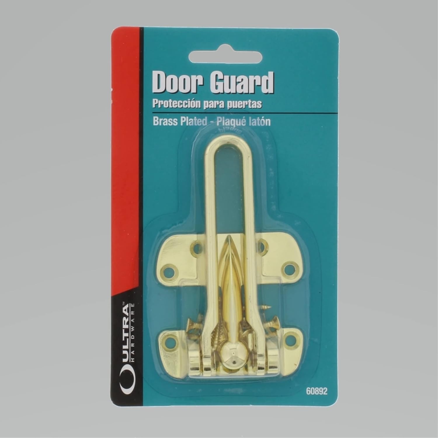 Ultx7Ultra Hardware 60892 Door Guard Brass Plated, Bi Fold Door