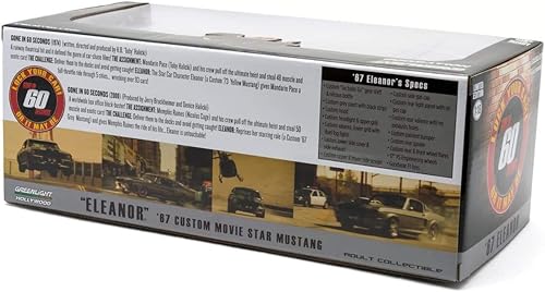 Miniatura 4 de Greenlight 12909 Escala 1:18 desaparecida en 60 segundos (2000) 1967 Ford Mustang (Eleanor), verde