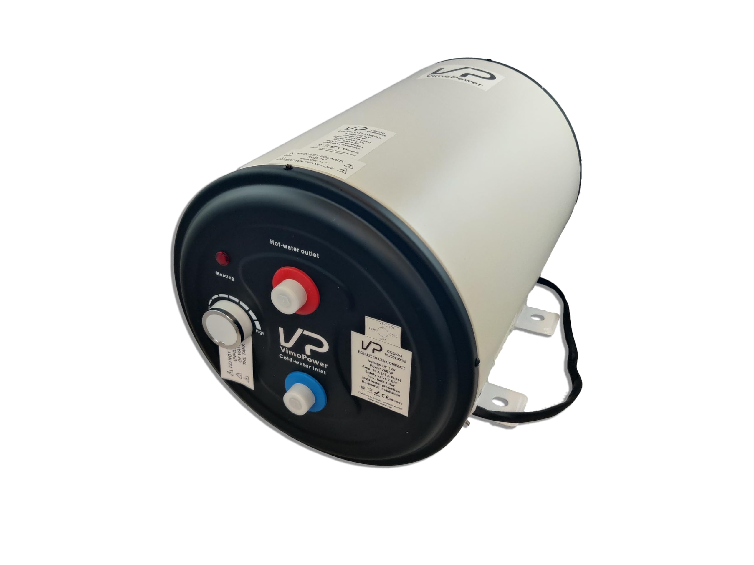 Chauffe-eau 12 V pour camping-car ou caravane 10 litres