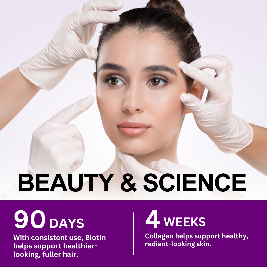 VITBOOST Biotin with Hyaluronic Acid, Collagen and Keratin - 60Ct, 25000mcg — Amazon image 7