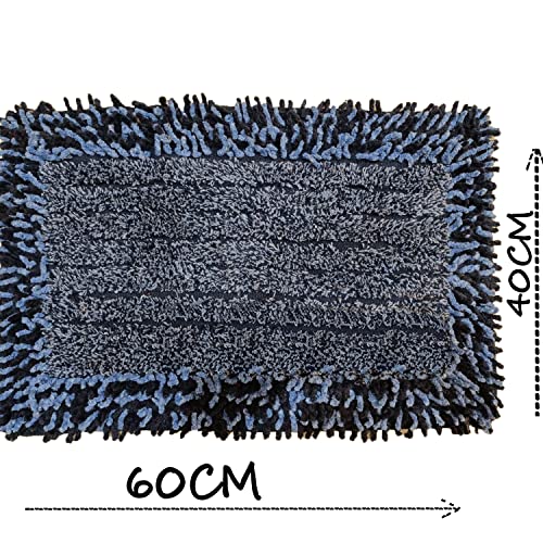 Image of Door Mats for Home | Door Mats for Home Entrance | Door Mat for Bathroom| Soft & Super Absorbent Mats for Shower | Washable, Non-Slip & Quick-Drying Mats (Pack of 2) (Gay & Blue)