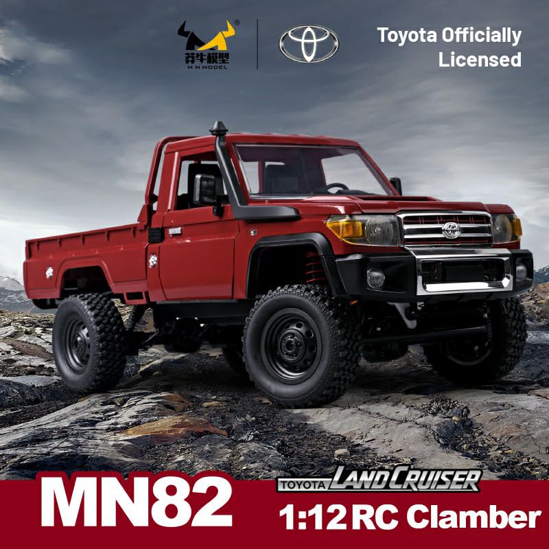 【技適】トヨタ ランドクルーザー 1/12 赤 Amazon.co.jp: MNモデル 1:12 トヨタランドクルーザー79 ラジコン