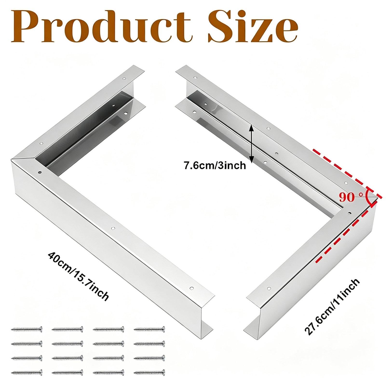 Microondas Trim Kit 2 piezas - 304 acero inoxidable | Built In Gáp Filler