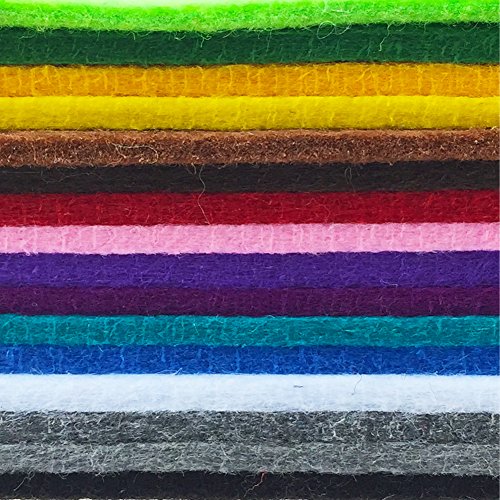 Flic-Flac WJCR-FB-BZ316-3030 3Mm 30Cmx30Cm Super Thick Felt Nonwoven Fabric Diy Craft Work Patchwork Sewing Mixed Color thumb #1