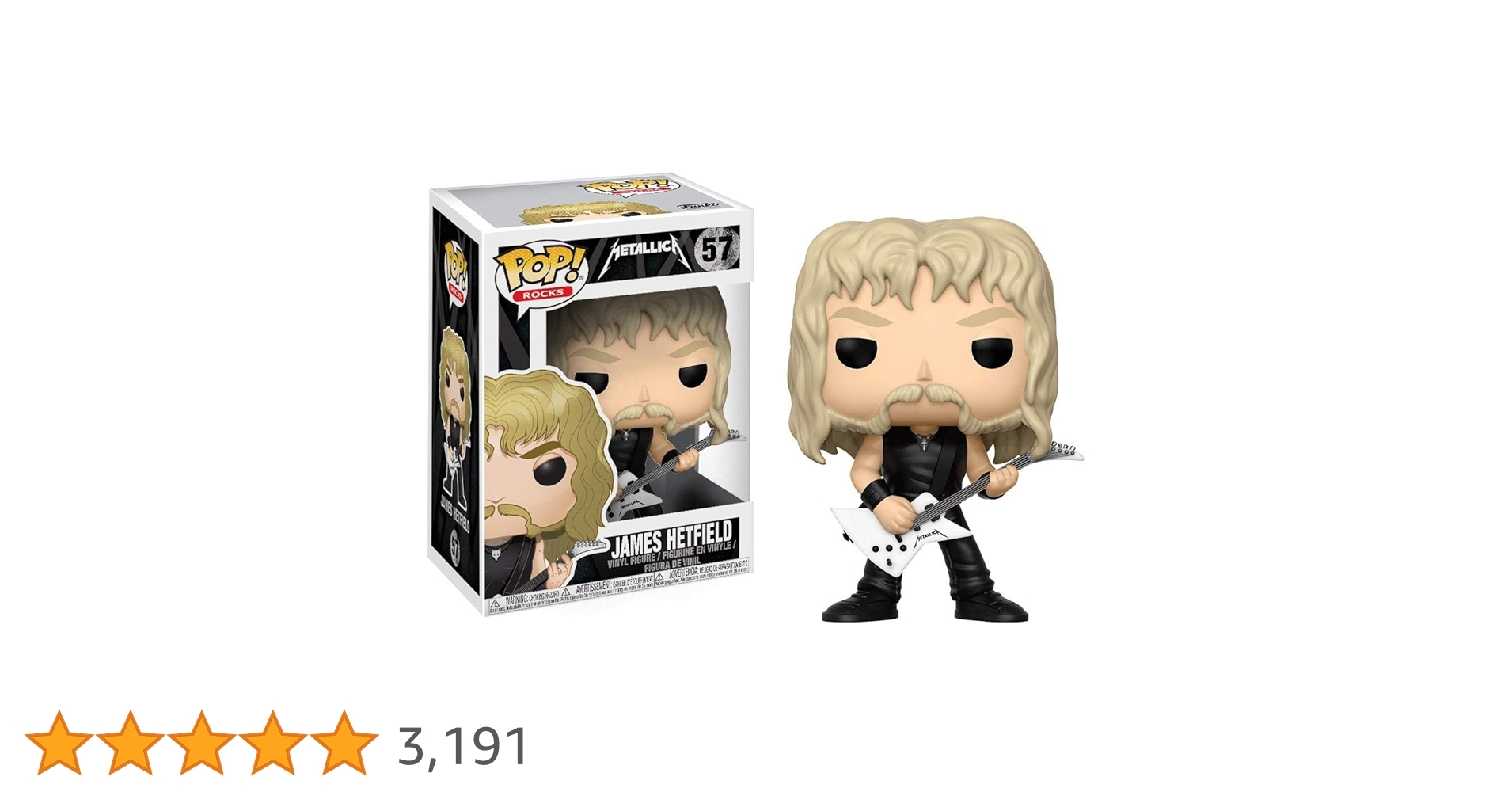 H*L様 『メタリカ』ジェイムズ・ヘットフィールド ファンコポップ Amazon.co.jp: FUNKO (ファンコ) POP ロック:メタリカ