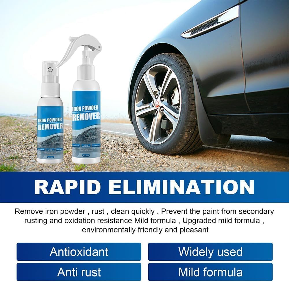 Removedor de Oxido, Quita Oxido Metal, Eliminador de Oxido, Iron Power Remover, Ouhoe Rust Remover, Para Óxido de Herramientas, Metales, Piezas de (3 piezas-30 ml)