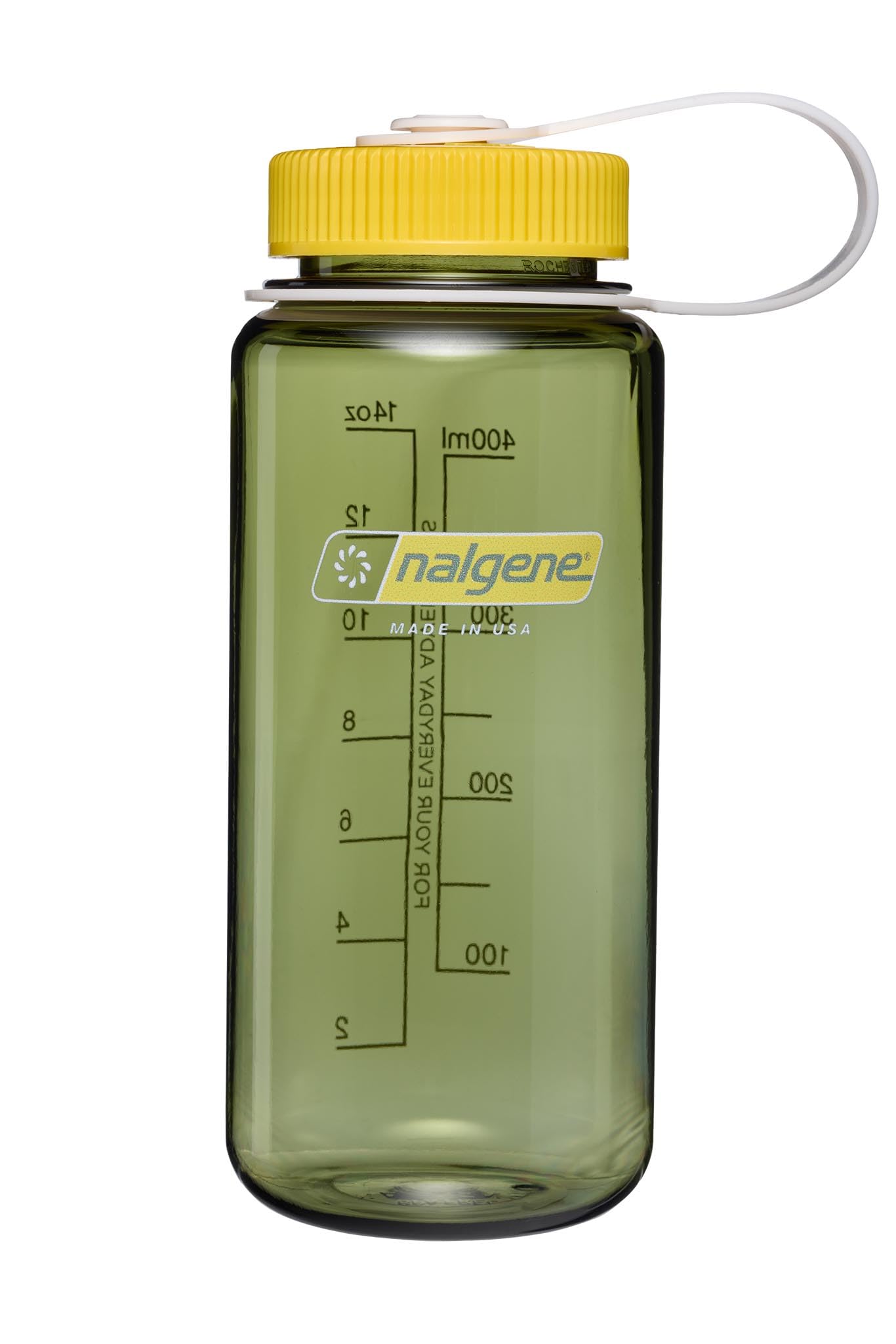 Nalgene Tritan BPA-Free Water Bottle Made with Material Derived from 50% Plastic Waste (using ISCC certified mass balance), 16 OZ, Wide Mouth, Thrill