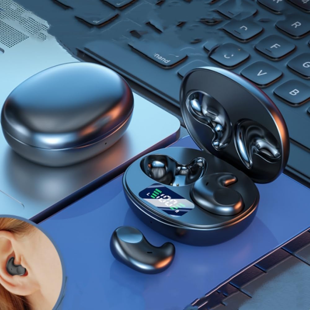 Auriculares inalámbricos para dormir, Bluetooth, invisibles con cancelación de ruido para dormir, conducir, senderismo, ciclismo