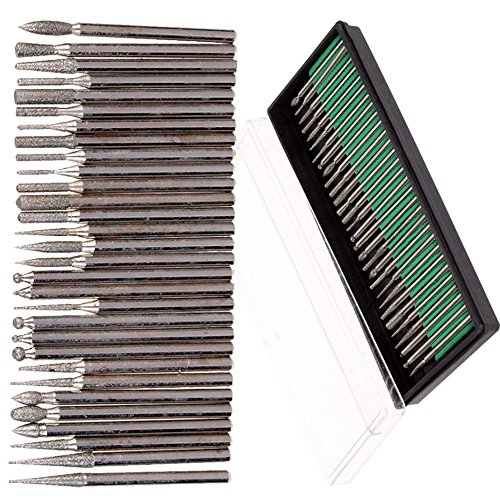 Image of DIY Crafts Pack of 30 Pcs, Design No #2, 30X Diamond Burr Bits Drill for Engraving Carving DI(Pack of 30 Pcs, Design No #2)
