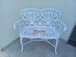 Banco de Jardim Primavera em Alumínio Fundido Unifer Móveis