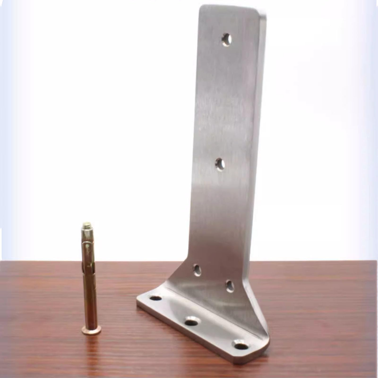 2x Edelstahl Schwebende Regalhalterungen,Wandregal Tablarträger Regalbodenträger Edelstahl L Förmige Unsichtbar Regalträger Regalwinkel Halterungen,mit Schrauben,Silber (300mm)