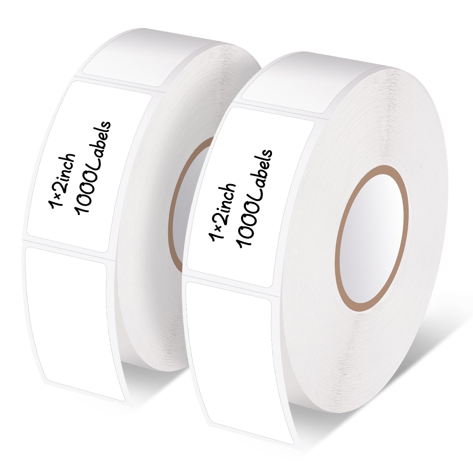 2000 Pcs Removable Freezer Labels, 1" x 2" Blank Label Stickers with Perforation Line Waterproof Oil Resistant Sticker Labels for Food Containers Jars