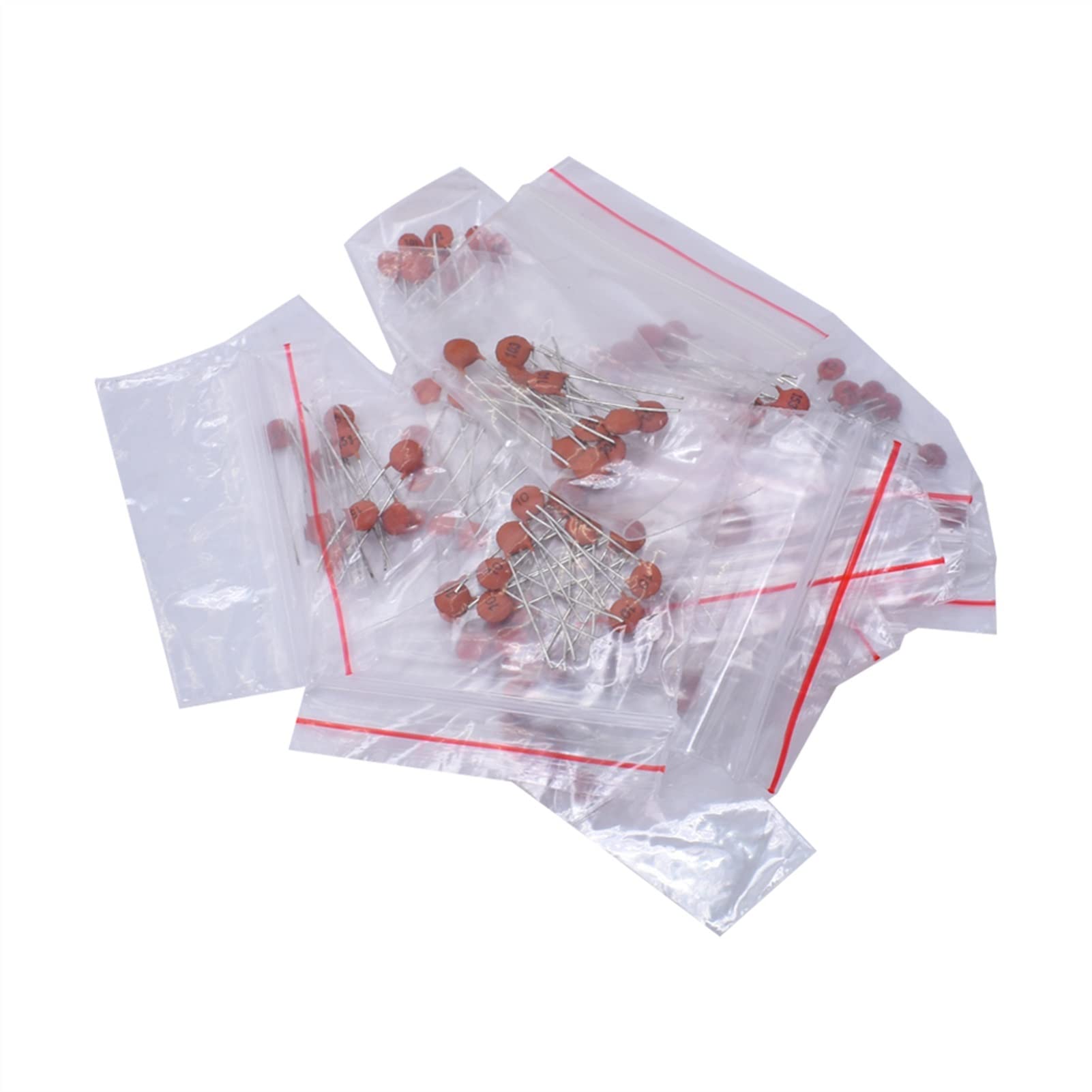 Accesorios electrónicos Condensadores 300 uds/lote conjunto de condensadores de cerámica paquete 2PF-0.1UF 30 valores * 10 Uds paquete de componentes electrónicos condensador surtido Kit muestras DIY