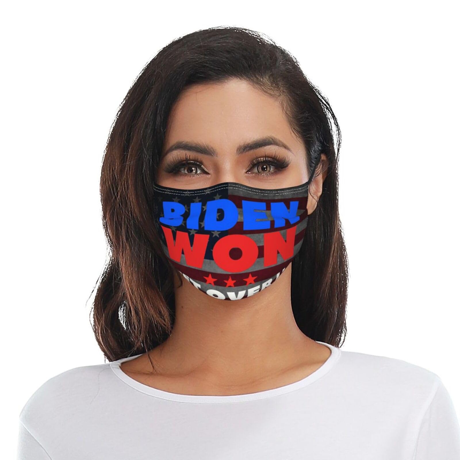Biden Won Get Over It Adult Dust Mask Adjustable Dust Face with 2 Filter4466