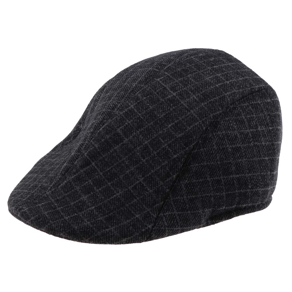 LylaMen's Classic Wool Blend Flat Cap Ivy Gatsby Newsboy Cabbie Driving Hat Black|Clothing, Shoes & Accessories | Mens Accessories | Hats