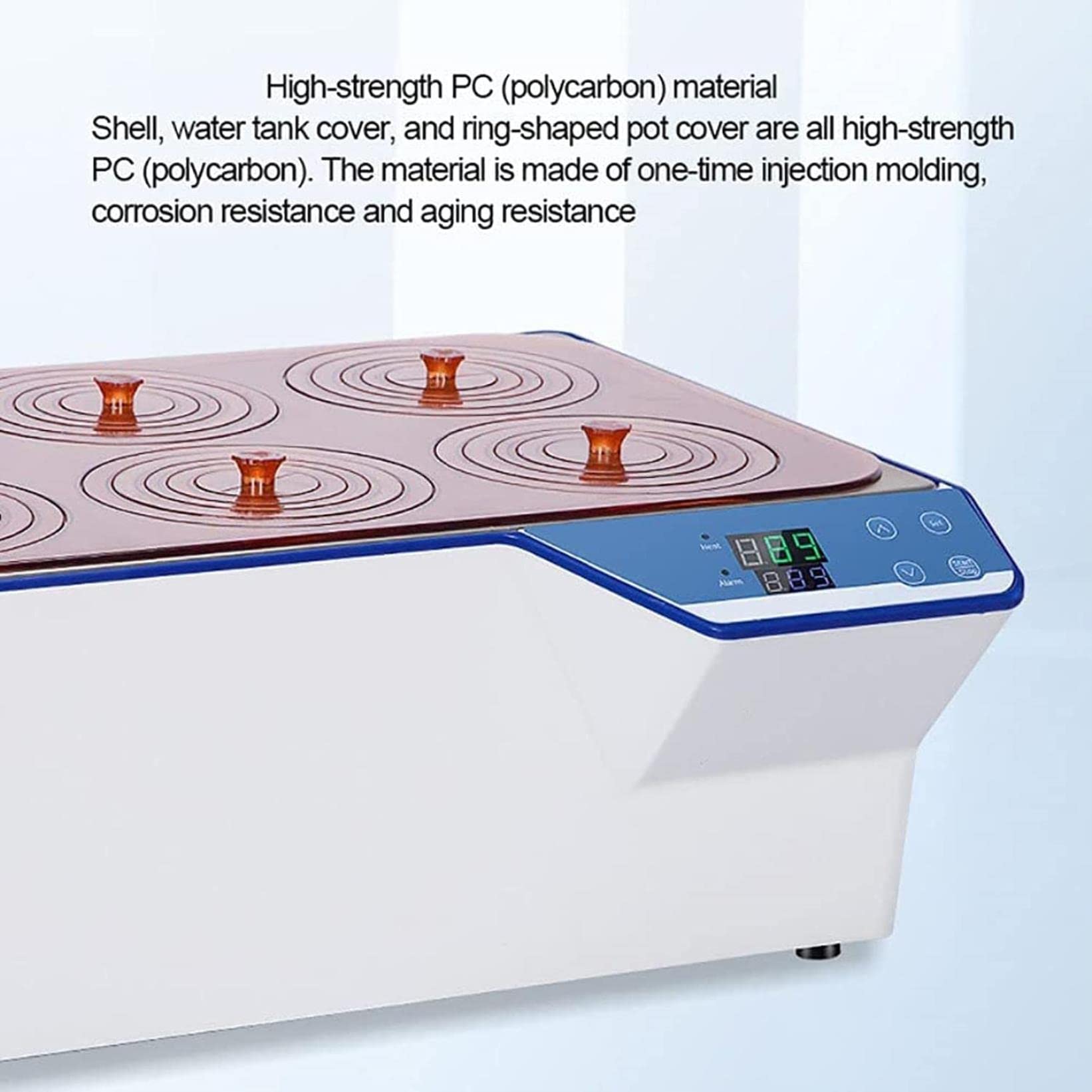 Bain d'eau thermostatique numérique, réservoir intérieur en acier inoxydable, capacité de 6,7 L à 22 L, chauffage par cycle pour un contrôle précis de la température