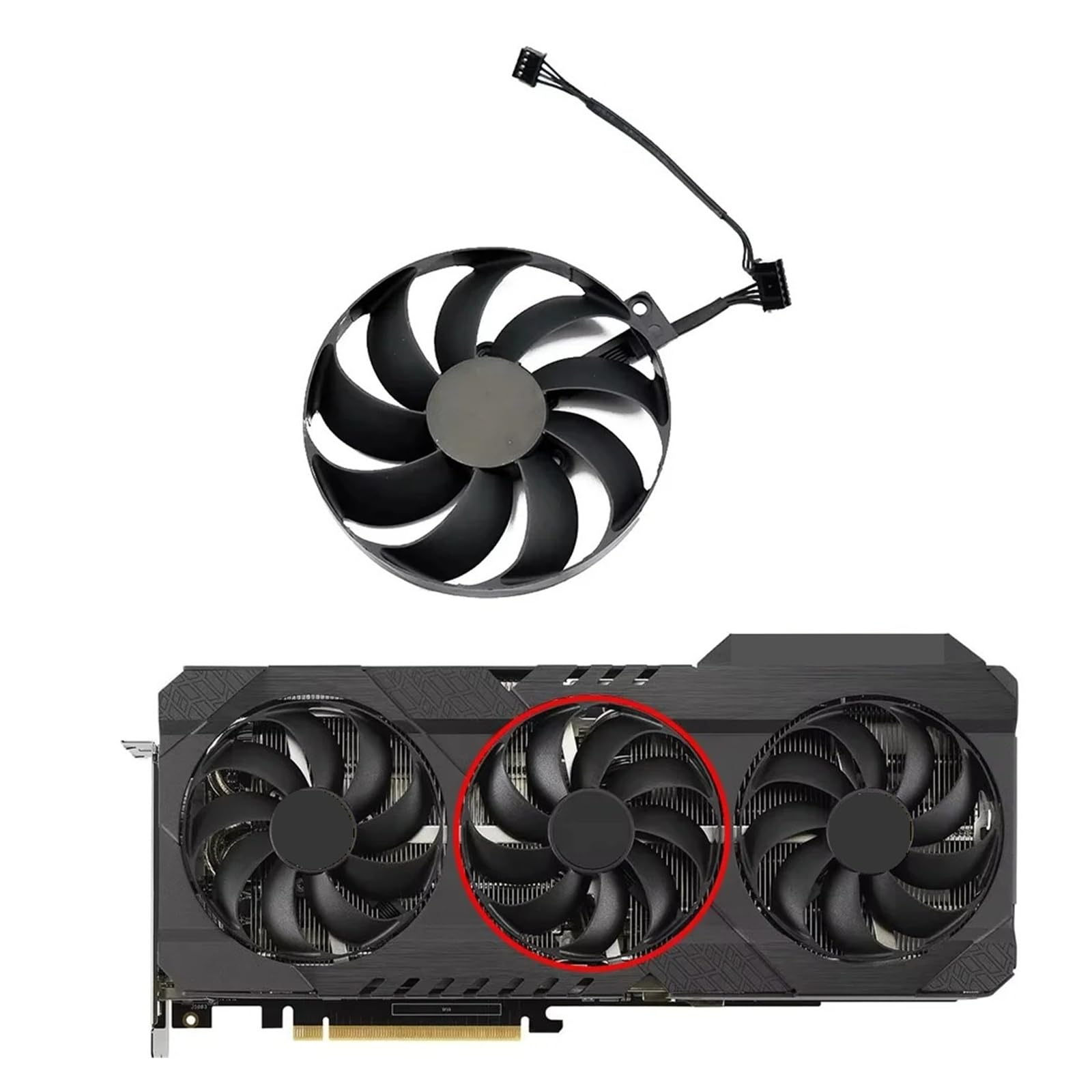 Ventilador de tarjeta gráfica RTX 3060 3070 3080 repuesto de refrigeración