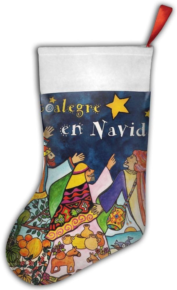 Cantoalegre En Navidad Christmas Stocking Holder Red Needlepoint Personalized Gifts Decorate Toys