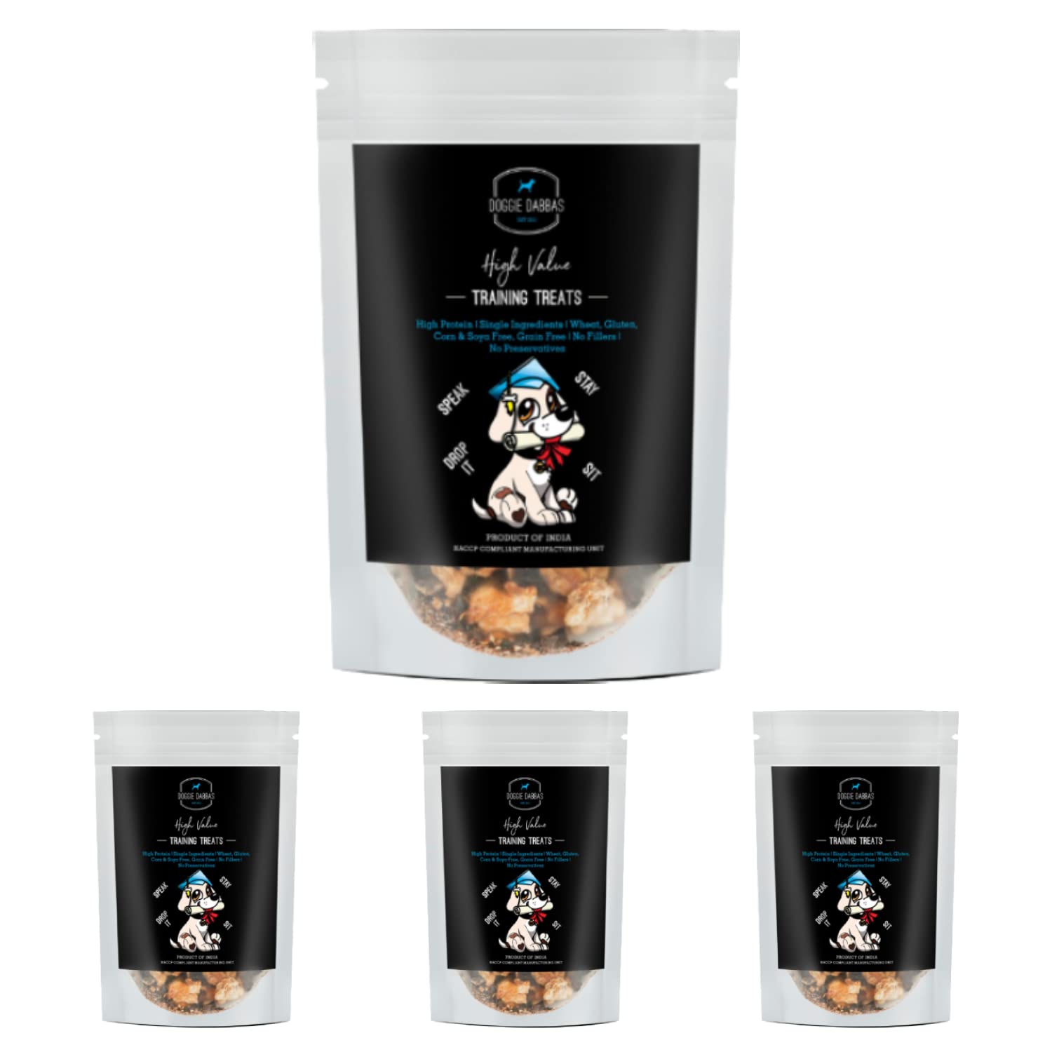 Doggie Dabbas High Value Training Treats| Bite Sized Treats | Preservative Free | High Protein Dog Treat (Money Saver Pack of 4) Brown (B0C4TFS7C6) Amazon Price History, Amazon Price Tracker