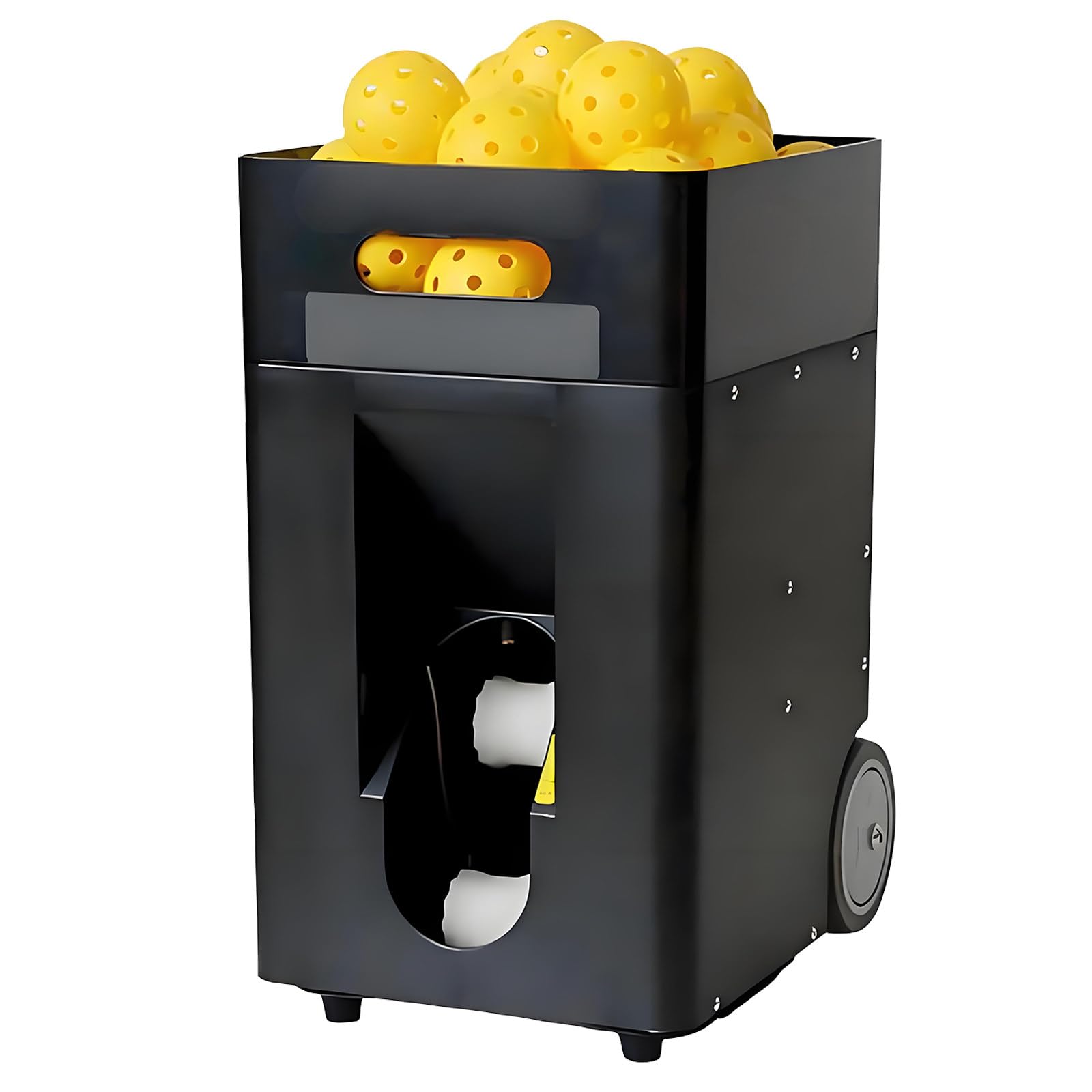 Portable Launcher, Practice Ball Tosser, 40-Ball Capacity, App+Remote Control, Adjustable Speed, Height and Frequency, Suitable for Multiple Modes of Training Equipment