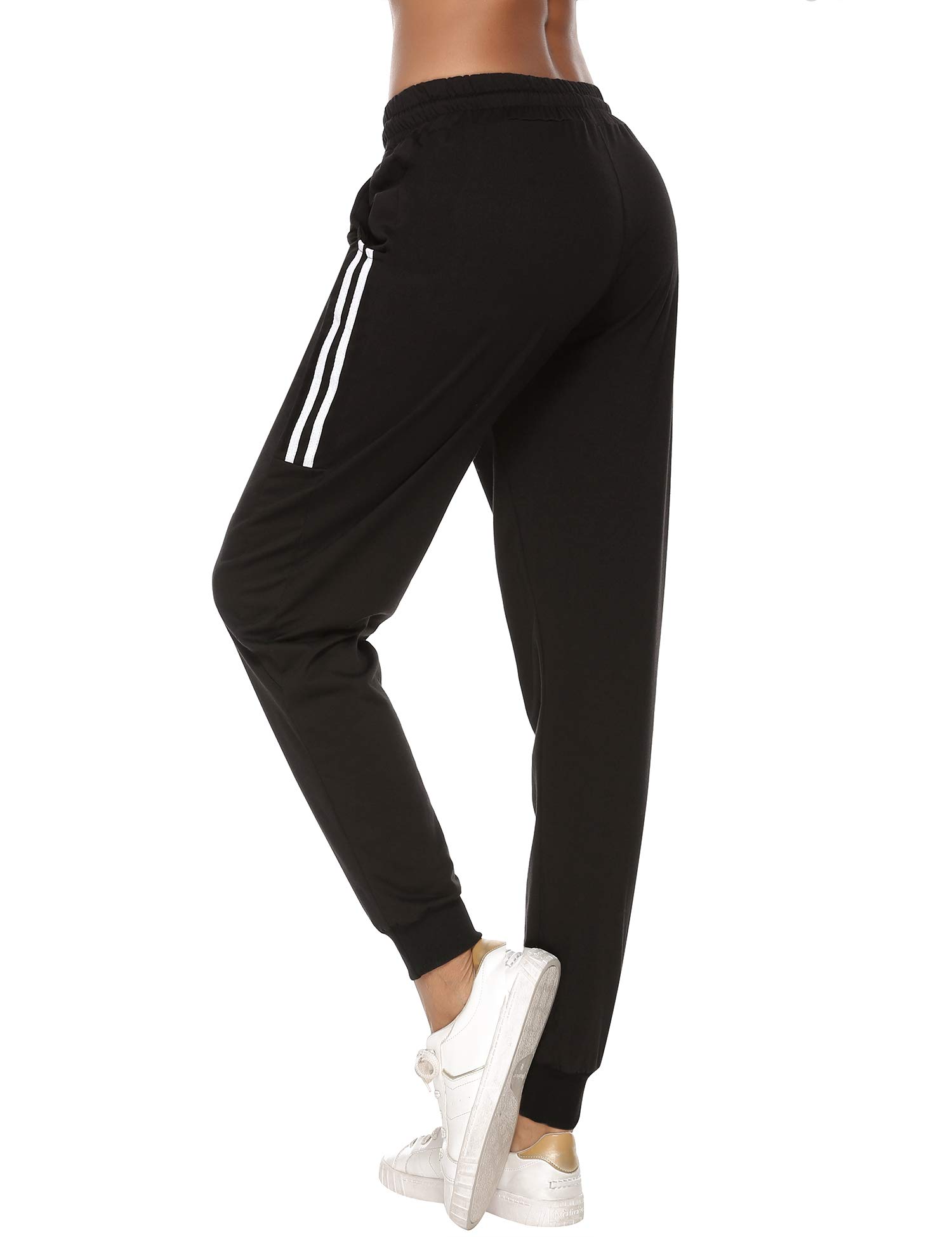 Sykooria Damen Jogginghose Sporthose Lang Yoga Hosen Freizeithose Laufhosen Baumwolle High Waist Trainingshose für Frauen