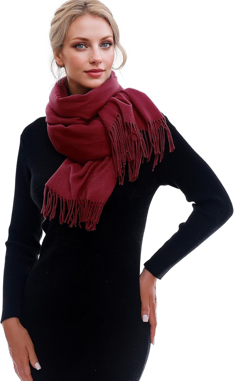 RUI VTRON Scarf for Women Fall Winter Scarves Warm Large Pashmina Shawls and Wraps - Image 3