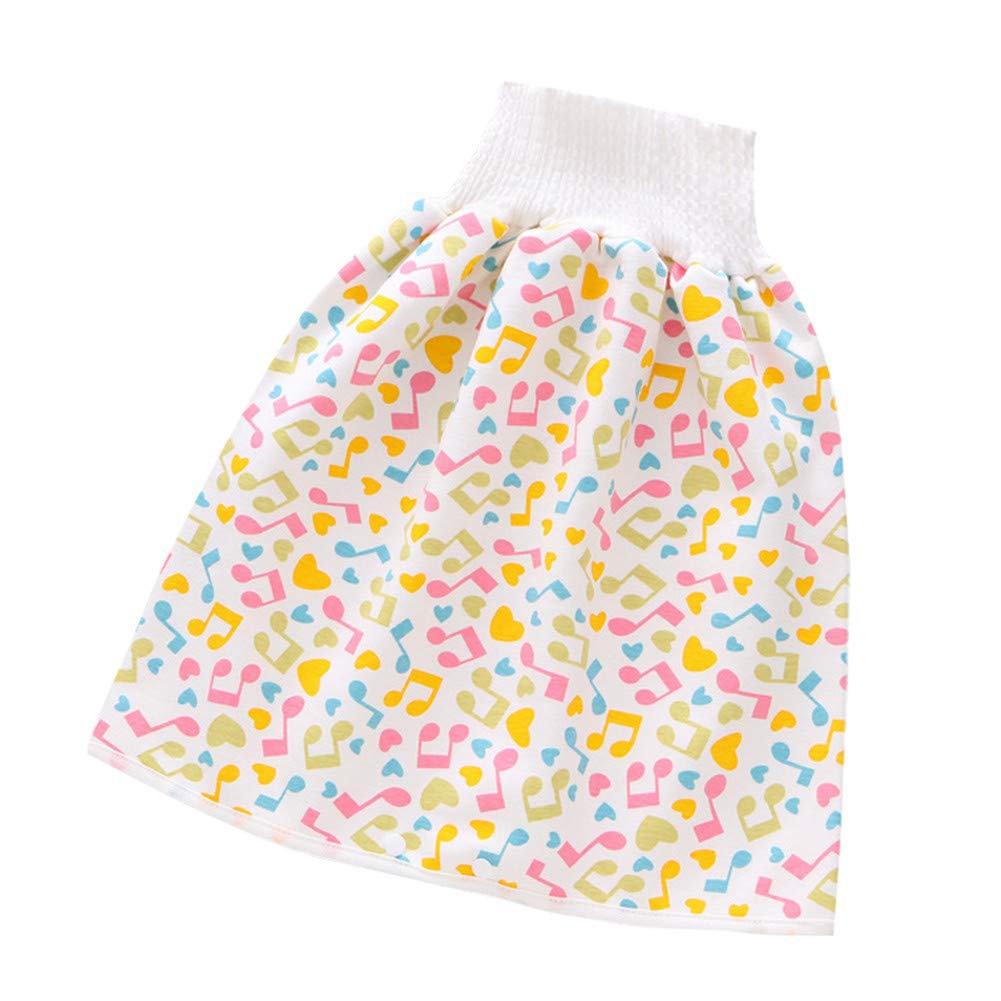 Toddler Waterproof Training Pants Cloth Diaper Skirts for Baby Boy Girl Night Time Sleeping Bed Clothes for Potty Training… (Music)