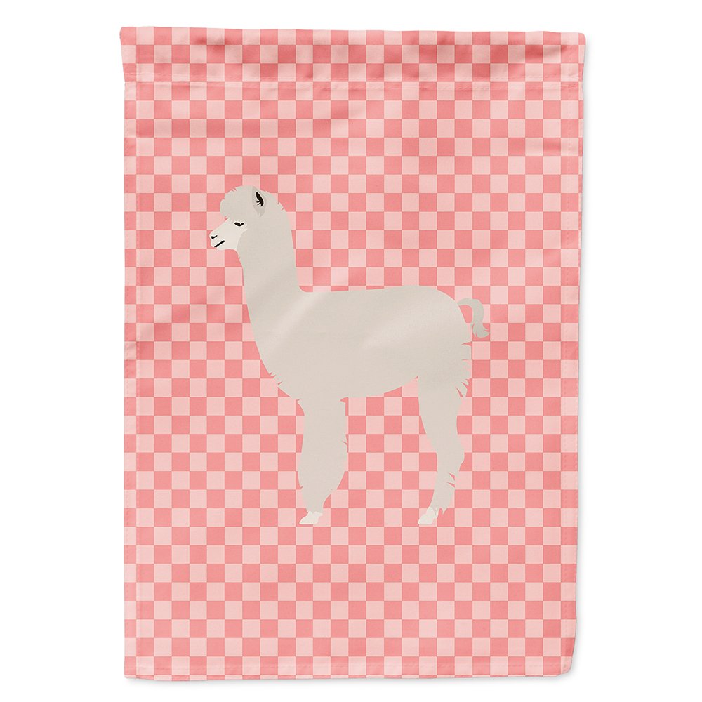 Drapeau de maison alpaga rose en toile haut de gamme double face Caroline's Treasures BB7919CHF