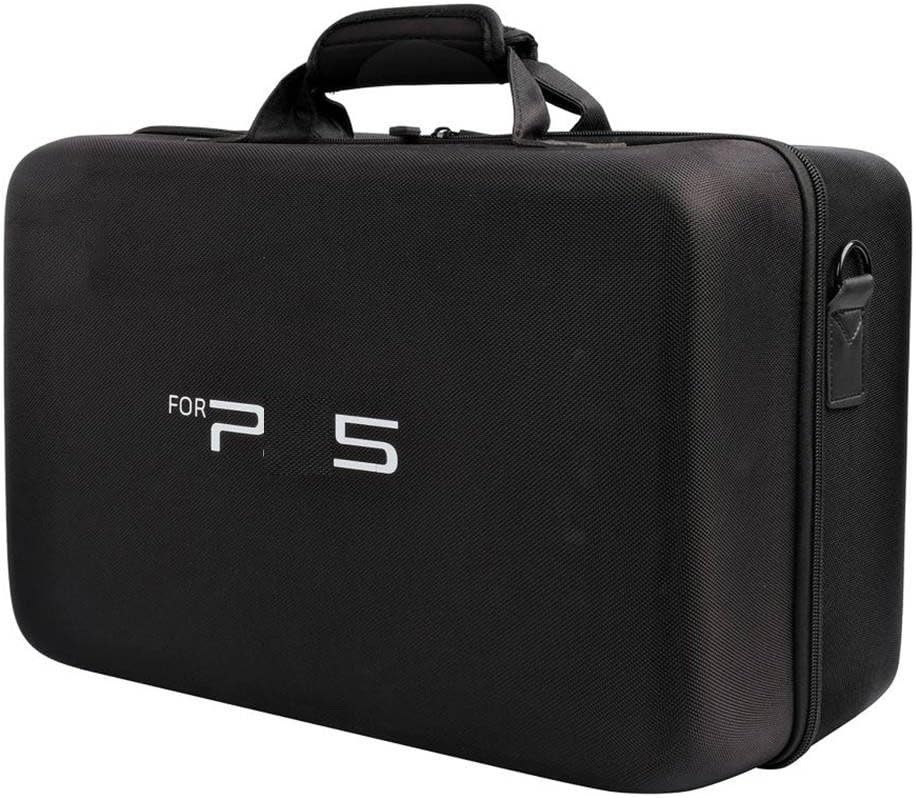 Image of New World Storage Bag for PS5 Slim , Travel Bag for PS5 Slim , Carrying Case Briefcase Type for PS5 Slim ,Waterproof Shoulder Bag for PlayStation 5 Slim with Both Side Storage Compartment-Black
