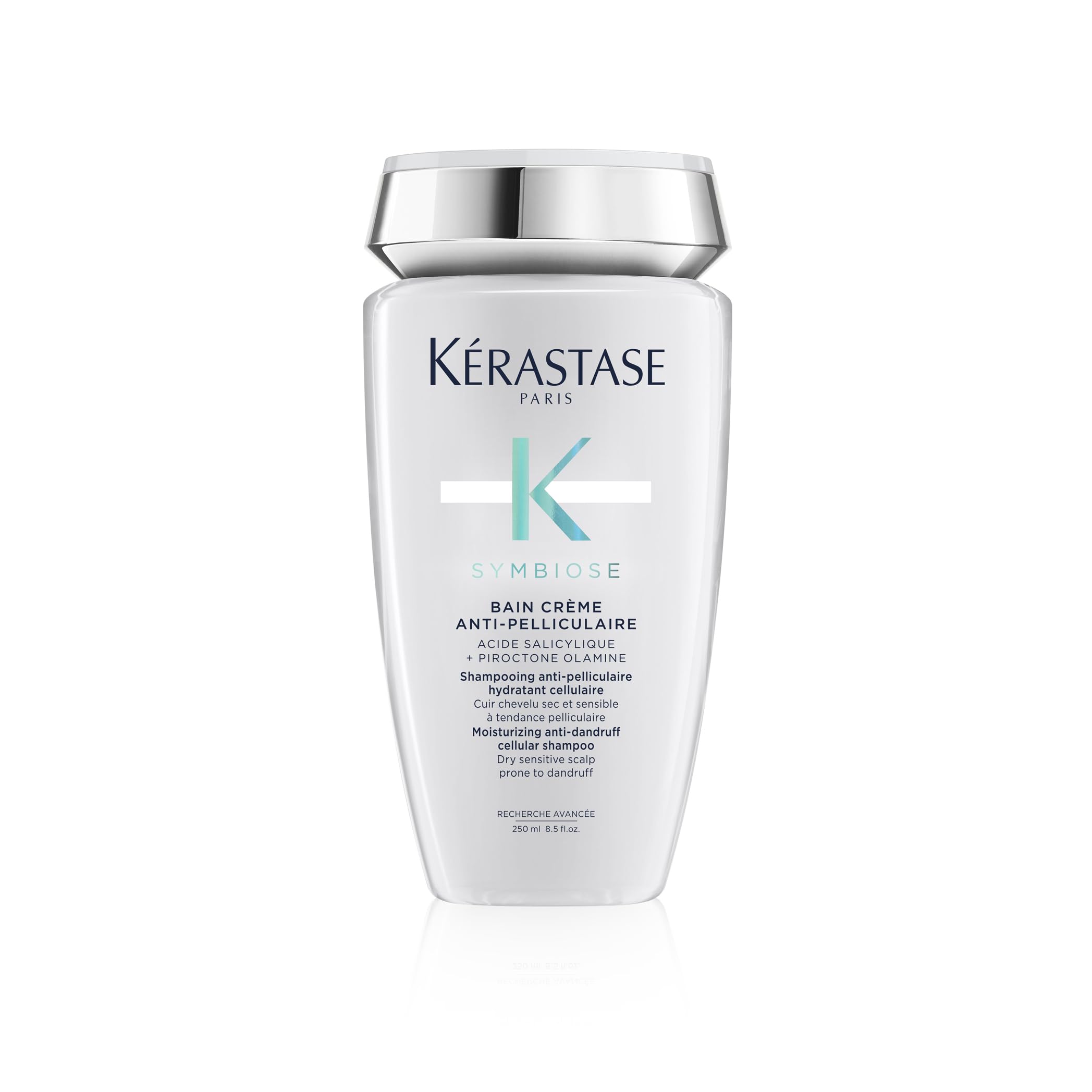 Kérastase Symbiose, Champú Anticaspa Purificante, Para Cuero Cabelludo Seco Y Sensible Con Tendencia A La Caspa, Sin Sulfatos Ni Siliconas, Bain Crème Anti-Pelliculaire, 250 ml