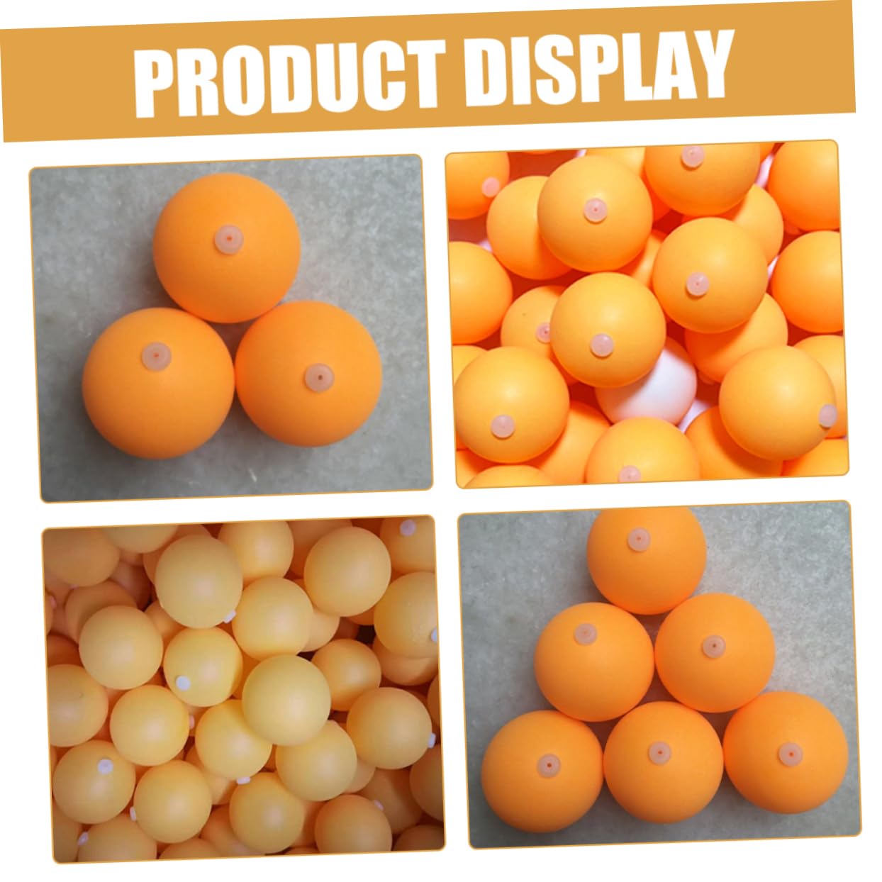 Gogogmee 100Pcs Table Tennis Balls for Practice Machines Durable Elastic Design for Enhanced for Leisure and Competition for Parties and Training