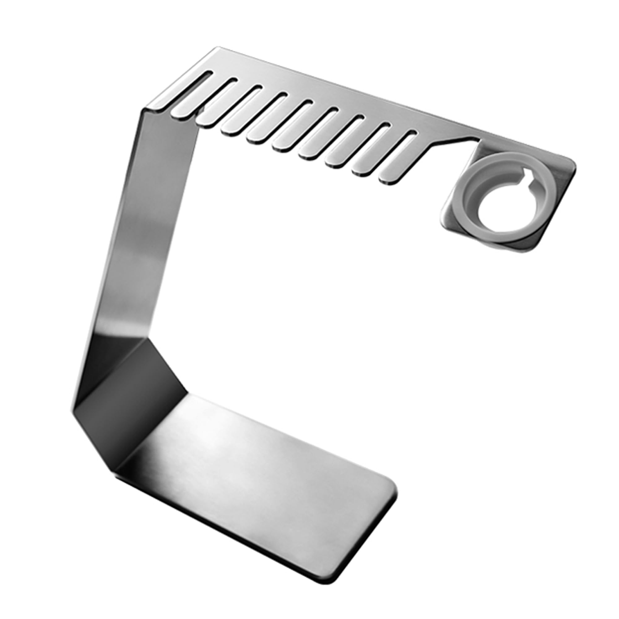TYESTAND Watch Band Organizer with Charger Groove for Apple Watch,Stainless Steel Watch Strap Storage Rack for Smart Watch,Desk Hanging Display Holder for iWatch Series Strap (Silver) - Image 2