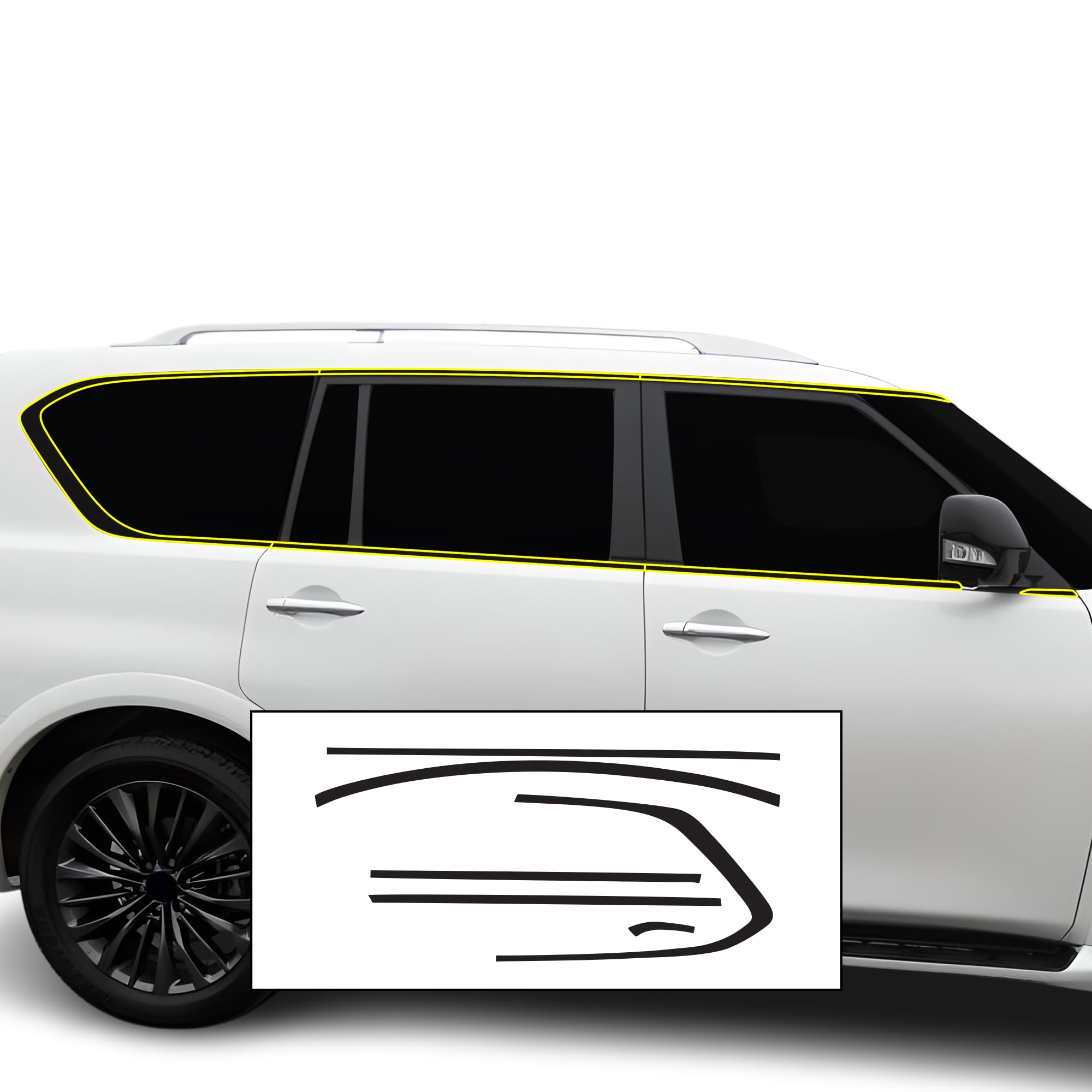 Amazon.com: BOGAR TECH DESIGNS for Infiniti QX80 2011-2024 Side