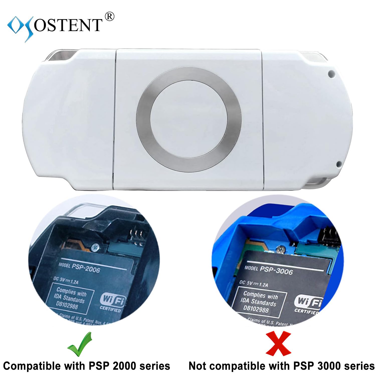 OSTENT Full Housing Shell Faceplate Case Parts Replacement for